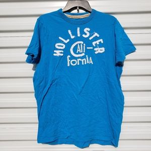 Hollister teal blue short sleeved w "Hollister"